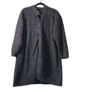 Orvis Womens Gray Button-Up Cardigan Sweater XLP